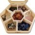 ξύλινο κουτί 7 θέσεων για ημιπολύτιμους λίθους για αγορά