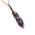 Αιχμή αμέθυστου χειροποίητο μενταγιόν σε επίχρυσο χωνάκι