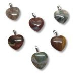 Αχάτης Μενταγιόν Καρδιά