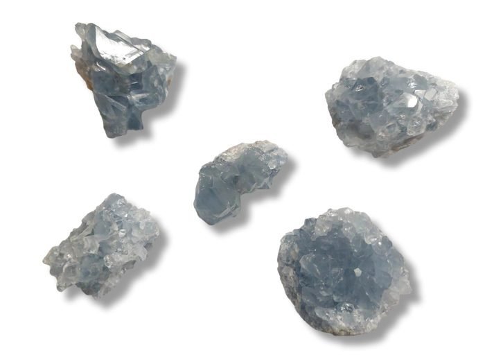 συμπλέγματα Σελεστίτη ακατέργαστοι ημιπολύτιμοι λίθοι συμπλέγματα Σελεστίτη