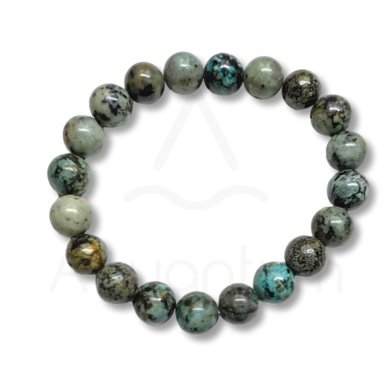 Βραχιόλι African Τυρκουάζ με διάμετρο χάντρας 8mm