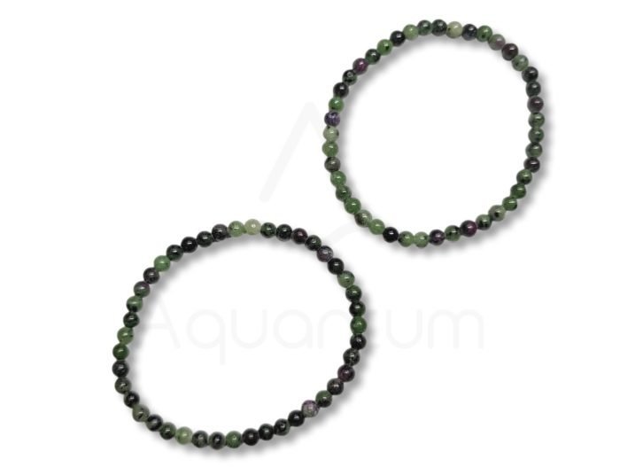 Ζωισίτης Με Ρουμπίνι Βραχιόλι Βραχιόλι Ζωισίτης Με Ρουμπίνι ruby zoisite