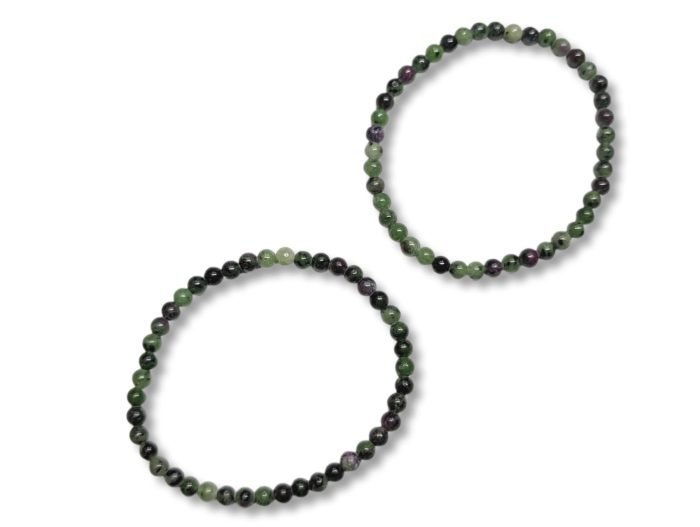 Βραχιόλι Ζωισίτης Με Ρουμπίνι ruby zoisite