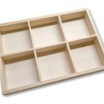 Ξύλινο Εκθετήριο Λίθων 6 Θέσεων