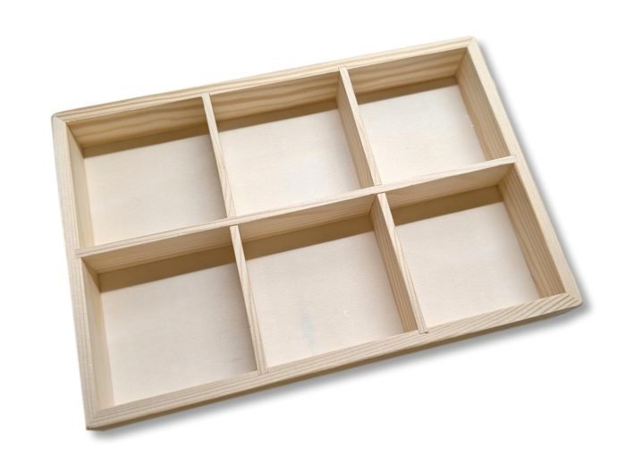 Ξύλινο Εκθετήριο Λίθων 6 Θέσεων