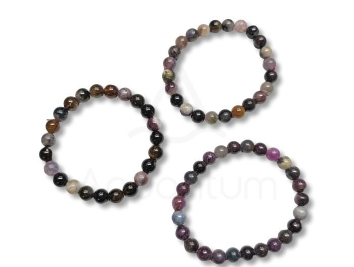 Πολύχρωμη Τουρμαλίνη Βραχιόλι 8mm Βραχιόλι από Πολύχρωμη Τουρμαλίνη