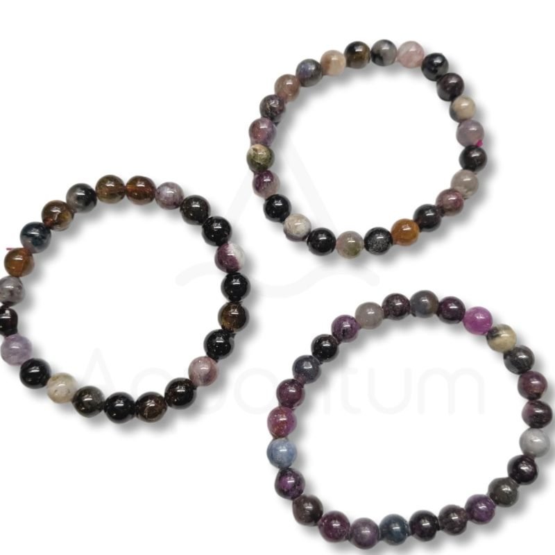 Πολύχρωμη Τουρμαλίνη Βραχιόλι 8mm Βραχιόλι από Πολύχρωμη Τουρμαλίνη