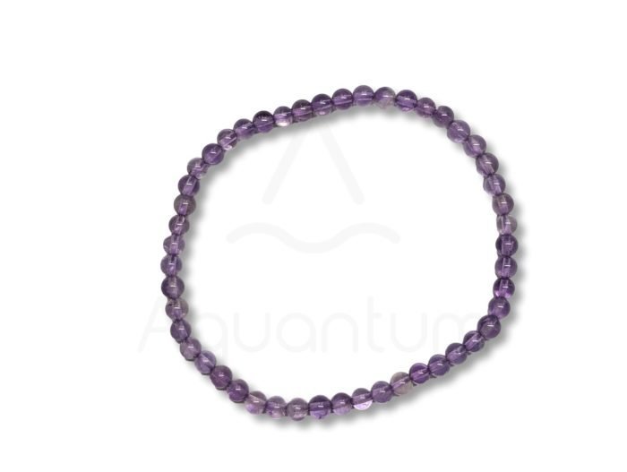 αμέθυστος βραχιόλι με διάμετρο χάντρας 4mm βραχιόλι αμέθυστου με διάμετρο χάντρας 4mm