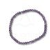 βραχιόλι αμέθυστου με διάμετρο χάντρας 4mm