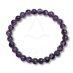 βραχιόλι αμέθυστου με διάμετρο χάντρας 6mm