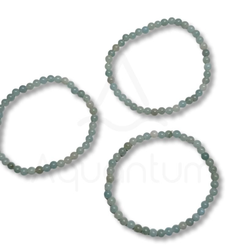 βραχιόλι αμαζονίτη με διάμετρο χάντρας 4mm