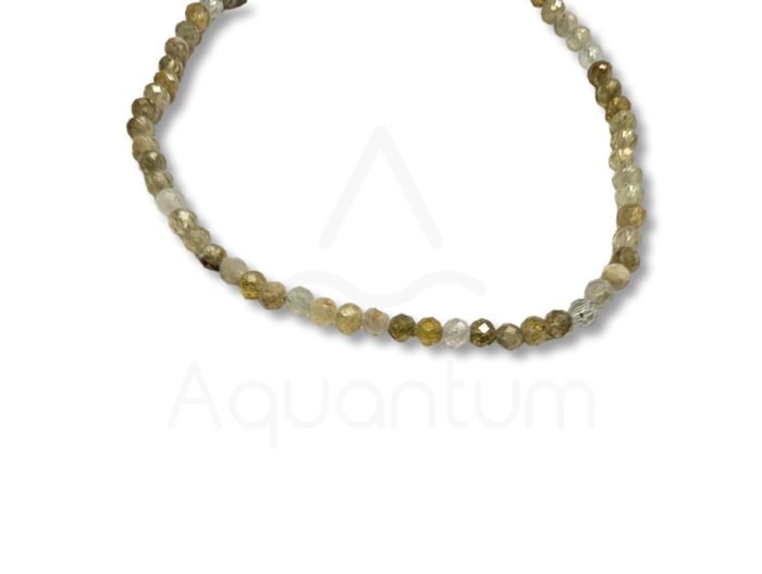 βραχιόλι faceted πράσινος γρανάτης 3mm βραχιόλι faceted πράσινος γρανάτης 3mm