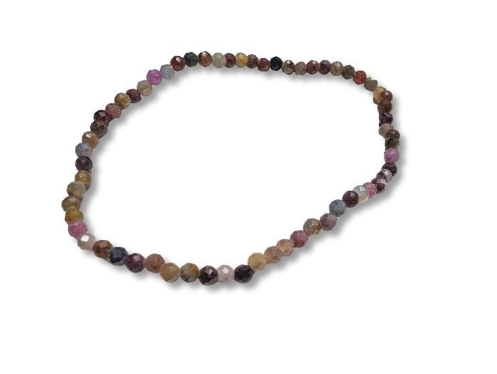 πολύχρωμο ζαφείρι βραχιόλι πολυεδρικό 3mm