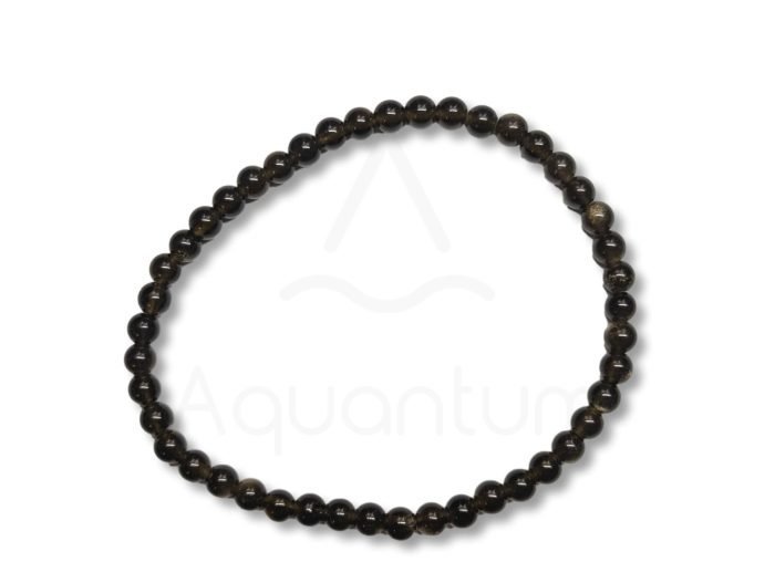 βραχιόλι χρυσός οψιδιανός με διάμετρο χάντρας 4mm βραχιόλι χρυσού οψιδιανού