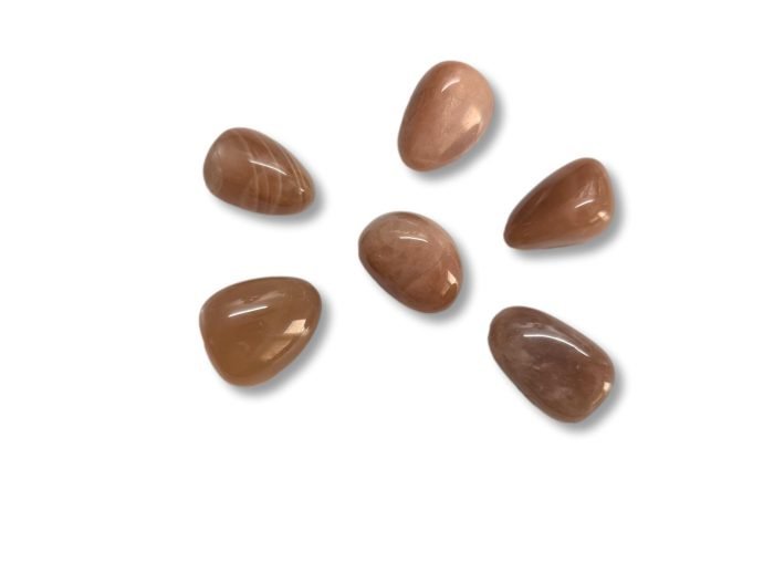 βότσαλο ημιπολύτιμος λίθος Φεγγαρόετρα Ροδακινί