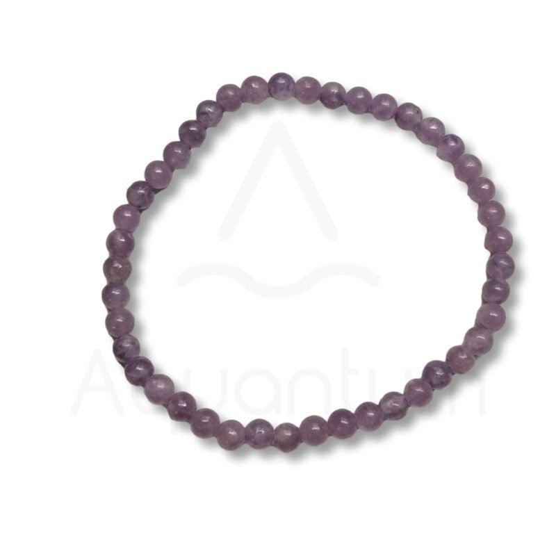 λεπιδόλιθος βραχιόλι με στρογγυλές χάντρες 4mm