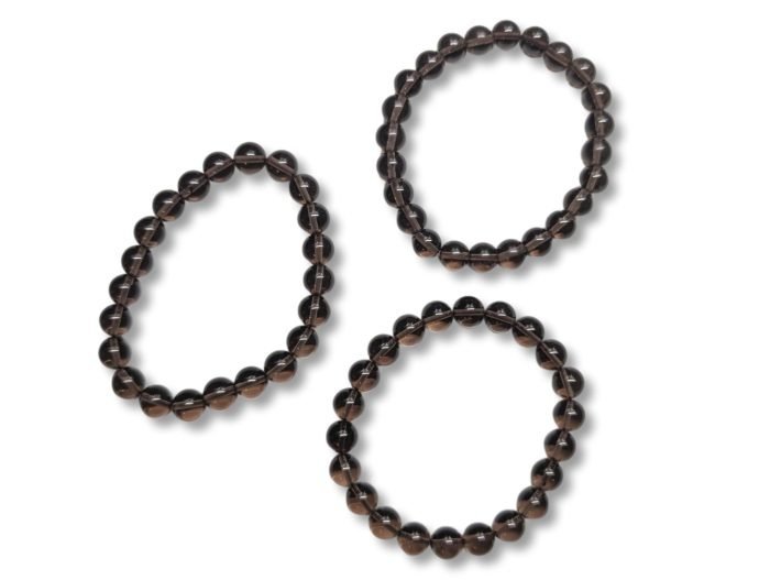 ice οψιδιανός βραχιόλι με χάντρα 8mm