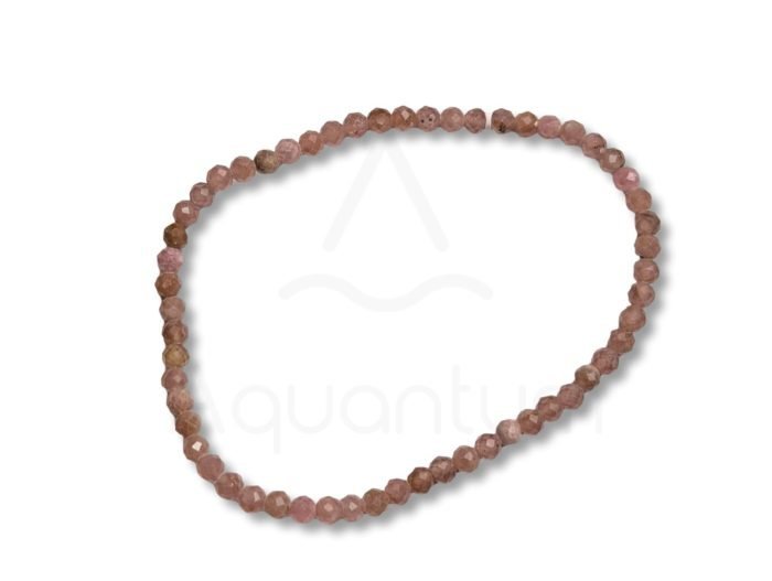 ροδοχρωσίτης βραχιόλι 3mm πολυεδρικές χάντρες ροδοχρωσίτης βραχιόλι 3mm πολυεδρικές χάντρες